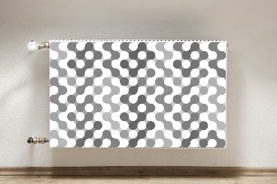Magnetische bedrukte mat Grijze en witte wielen