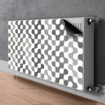 Magnetische bedrukte mat Grijze en witte wielen