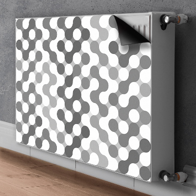 Magnetische bedrukte mat Grijze en witte wielen