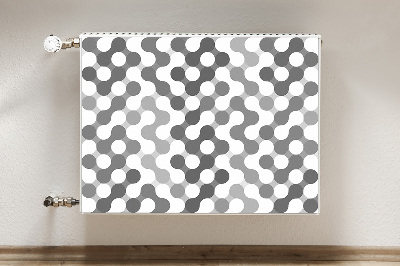 Magnetische bedrukte mat Grijze en witte wielen