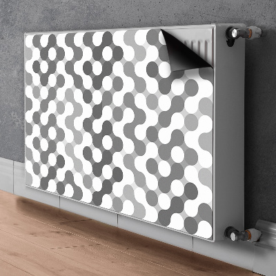 Magnetische bedrukte mat Grijze en witte wielen