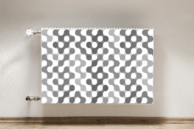 Magnetische bedrukte mat Grijze en witte wielen
