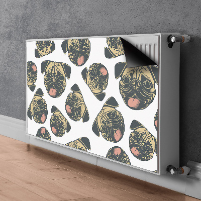 Magnetische mat voor de radiator Mopsen