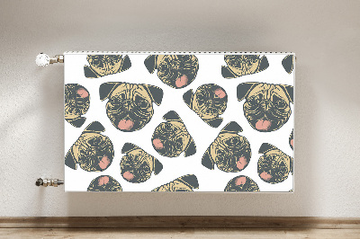Magnetische mat voor de radiator Mopsen