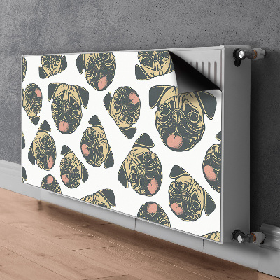Magnetische mat voor de radiator Mopsen