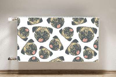 Magnetische mat voor de radiator Mopsen