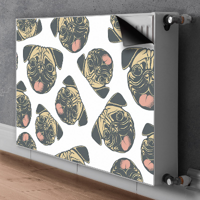 Magnetische mat voor de radiator Mopsen