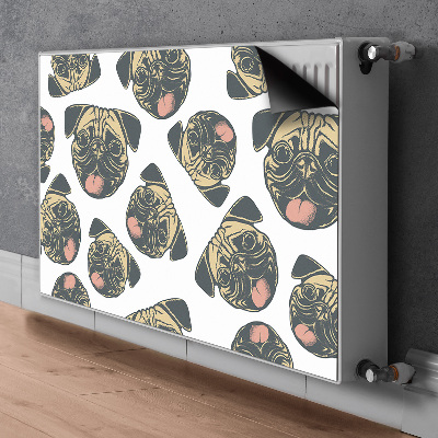 Magnetische mat voor de radiator Mopsen