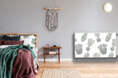 Magnetische mat voor de radiator Mexicaanse cactussen