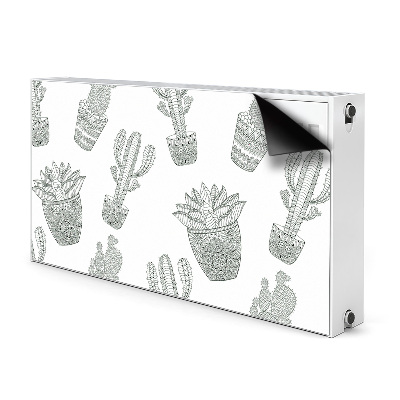 Magnetische mat voor de radiator Mexicaanse cactussen