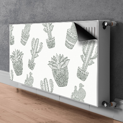 Magnetische mat voor de radiator Mexicaanse cactussen
