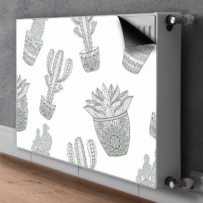 Magnetische mat voor de radiator Mexicaanse cactussen