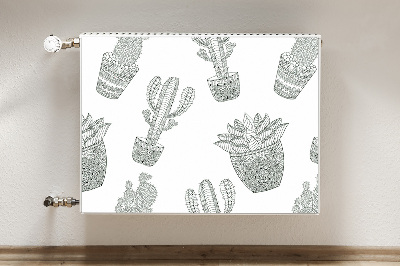 Magnetische mat voor de radiator Mexicaanse cactussen
