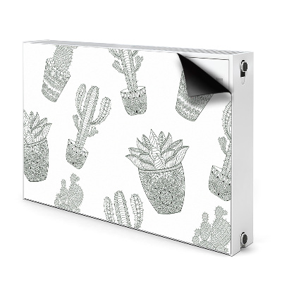 Magnetische mat voor de radiator Mexicaanse cactussen