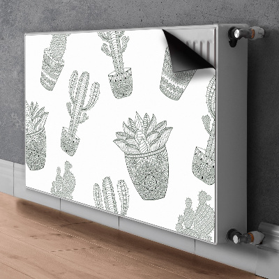 Magnetische mat voor de radiator Mexicaanse cactussen
