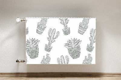 Magnetische mat voor de radiator Mexicaanse cactussen