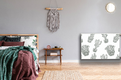 Magnetische mat voor de radiator Mexicaanse cactussen