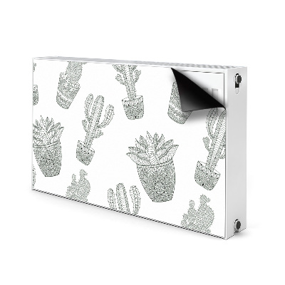Magnetische mat voor de radiator Mexicaanse cactussen