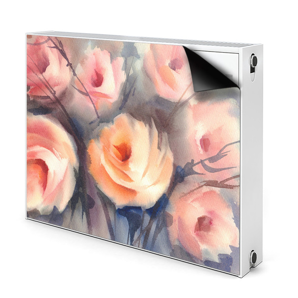 Magnetische mat voor de radiator Oranje rozen
