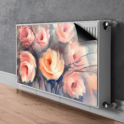 Magnetische mat voor de radiator Oranje rozen