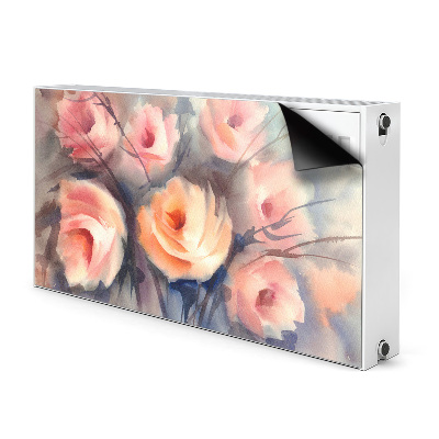 Magnetische mat voor de radiator Oranje rozen