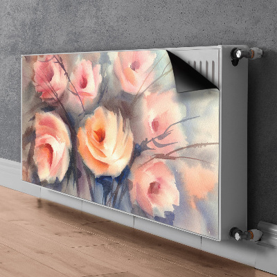 Magnetische mat voor de radiator Oranje rozen