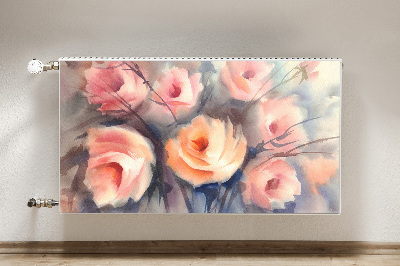 Magnetische mat voor de radiator Oranje rozen