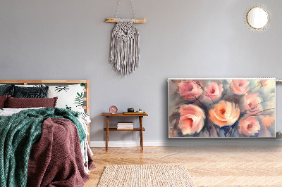 Magnetische mat voor de radiator Oranje rozen