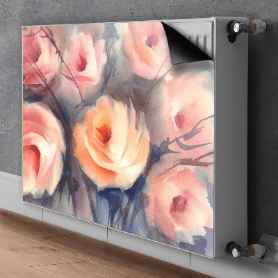 Magnetische mat voor de radiator Oranje rozen
