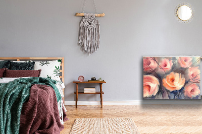 Magnetische mat voor de radiator Oranje rozen