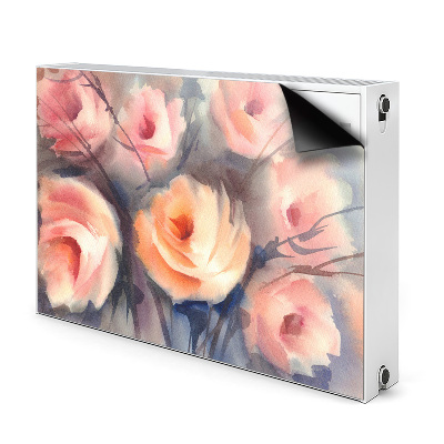 Magnetische mat voor de radiator Oranje rozen