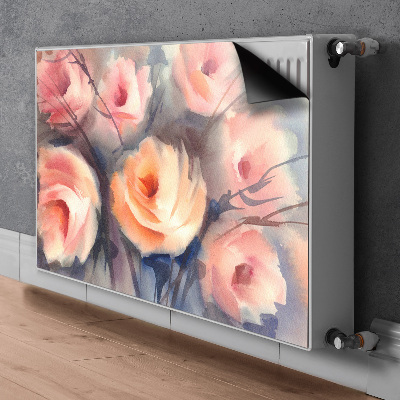 Magnetische mat voor de radiator Oranje rozen