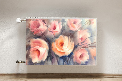 Magnetische mat voor de radiator Oranje rozen