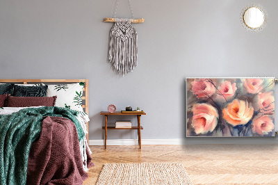 Magnetische mat voor de radiator Oranje rozen