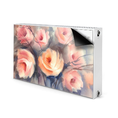 Magnetische mat voor de radiator Oranje rozen
