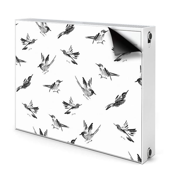 Magnetische mat voor de radiator Geschilderde mussen