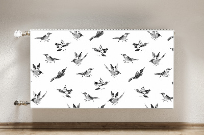 Magnetische mat voor de radiator Geschilderde mussen