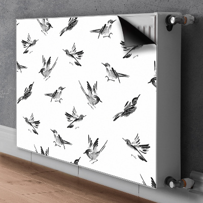 Magnetische mat voor de radiator Geschilderde mussen