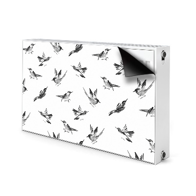Magnetische mat voor de radiator Geschilderde mussen