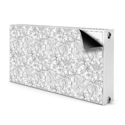Magnetische radiatormat Getrokken bladeren