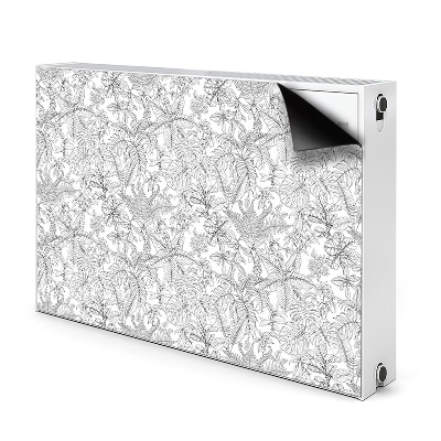 Magnetische radiatormat Getrokken bladeren