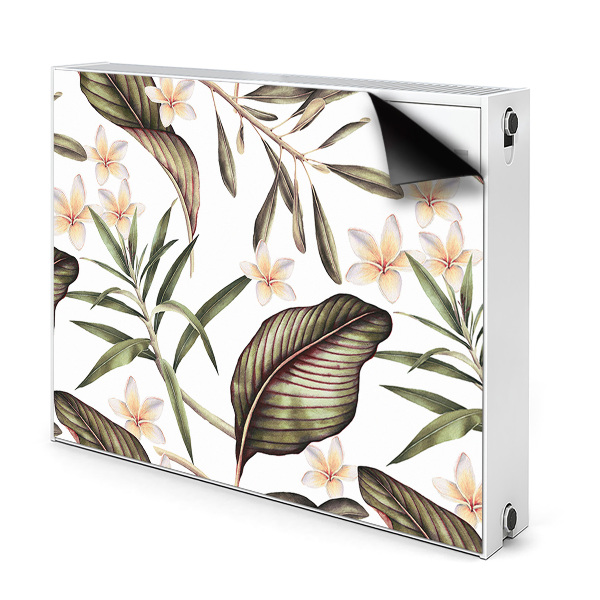 Magnetische bedrukte mat Bladeren en bloemen