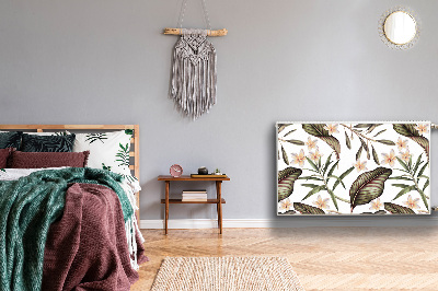 Magnetische bedrukte mat Bladeren en bloemen