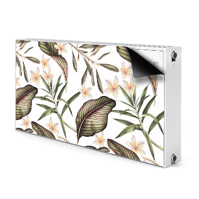 Magnetische bedrukte mat Bladeren en bloemen
