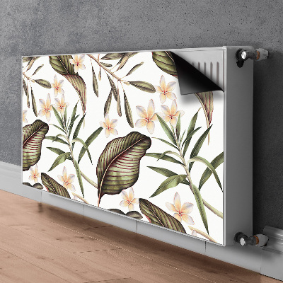 Magnetische bedrukte mat Bladeren en bloemen