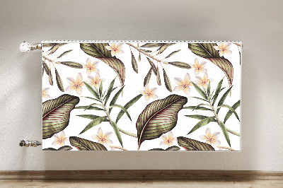 Magnetische bedrukte mat Bladeren en bloemen