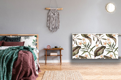 Magnetische bedrukte mat Bladeren en bloemen