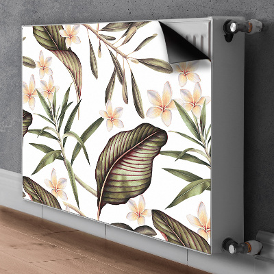 Magnetische bedrukte mat Bladeren en bloemen
