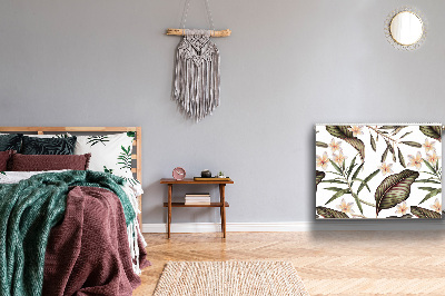 Magnetische bedrukte mat Bladeren en bloemen