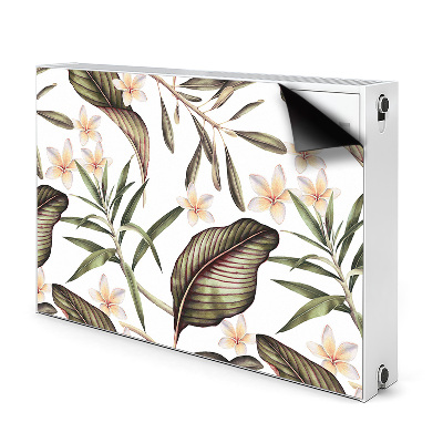 Magnetische bedrukte mat Bladeren en bloemen